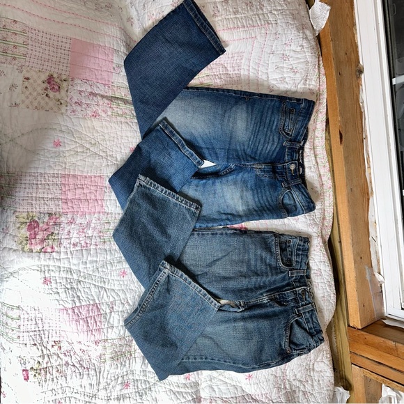 Size 8 PAIR BOYS jeans Boot Cut & Straight Leg Levi’s & Cat & Jack - Picture 8 of 8